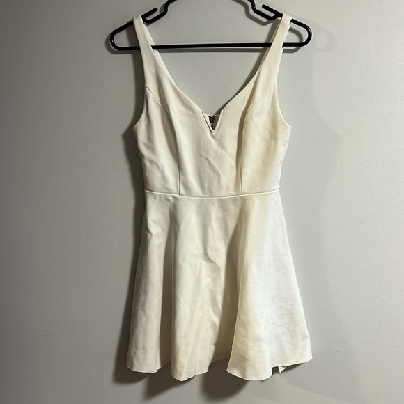 Kimchi Blue Urban Outfitters Heart Ocean Fit Flare Mini Dress in white • S Small - Picture 1 of 4